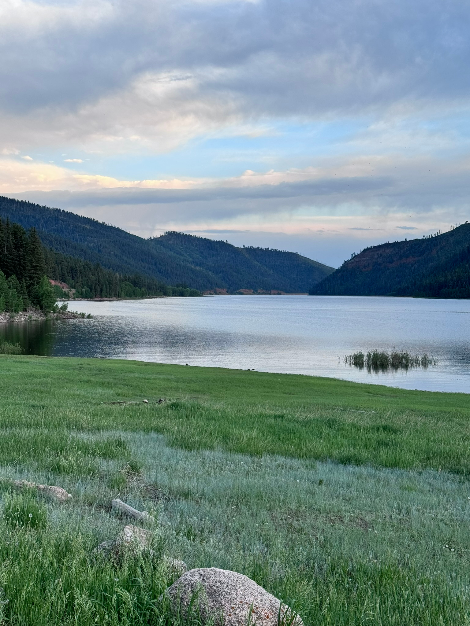 A meadow and lake in Southwest Colorado from the Craft photo collection